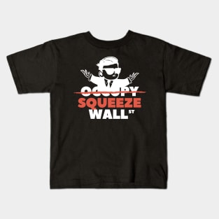 Short Squeeze Wall St GME Stocks Kids T-Shirt